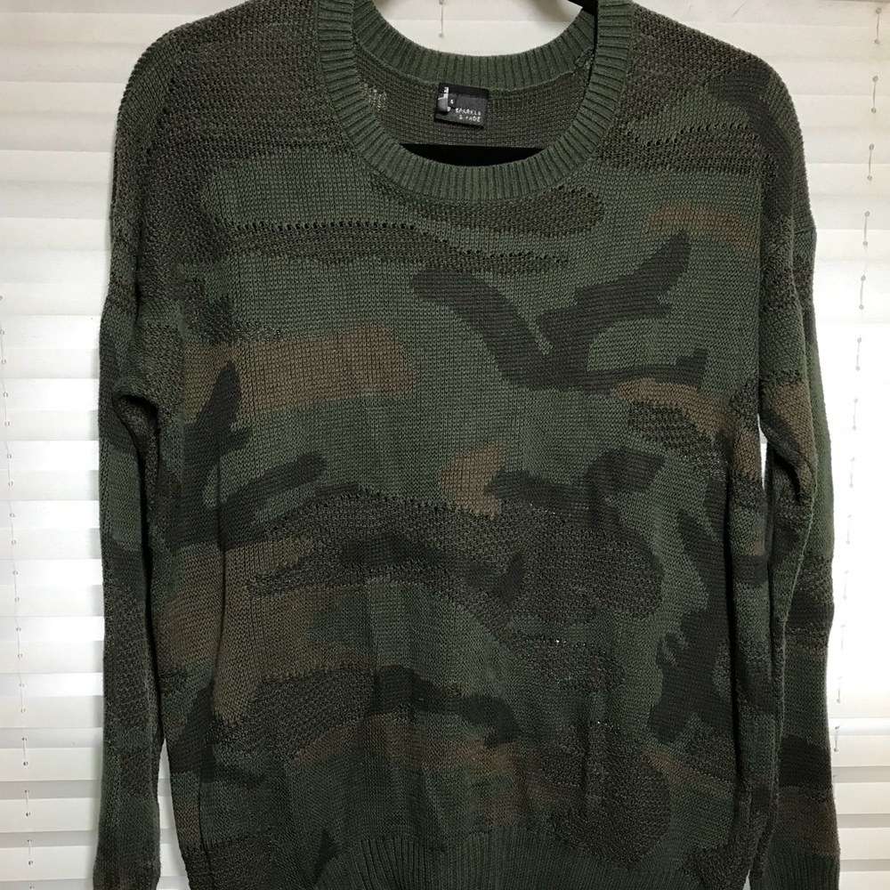 Camo sweater